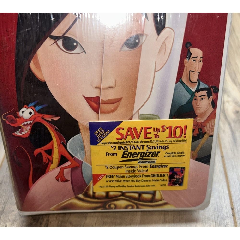 Mulan (VHS, 1999) Brand New Never Opened Still In The Packaging Super Rare - Picture 2 of 9